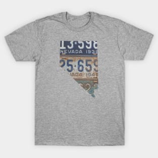 Vintage Nevada License Plates T-Shirt